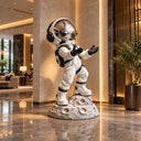 Large Stainless Steel Astronaut Sculpture Cosmic Explorer SS-037