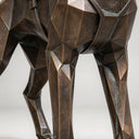 Custom Geometric Bronze German Shepherd Statue BB-053