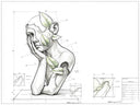 Concept sketch of a custom bronze portrait sculpture during the design process