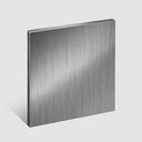 Brush black stainless steel sample OS-001