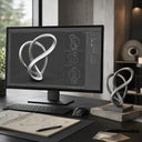 3D design development for a custom sculpture project before fabrication