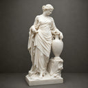 Classical White Marble Female Figure Sculpture MM-001