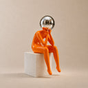 FF-001 contemporary abstract fiberglass sculpture featuring a human form design