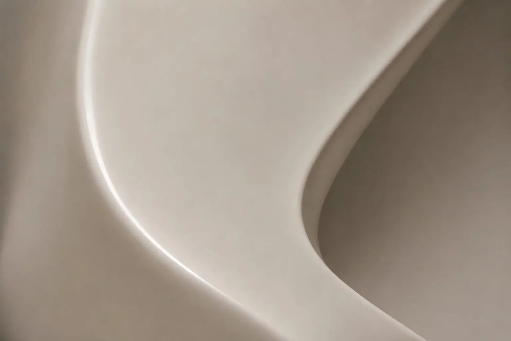 Fiberglass sculpture material sample with smooth painted surface for lightweight custom sculpture and indoor art installations
