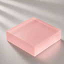 Frosted pink resin sample OR-003