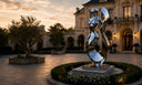 Large-scale sculpture created for a trade and architectural project