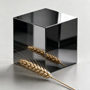 Mirror polish black stainless steel sample OS-012