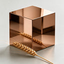 Mirror polish brown stainless steel sample OM-011