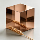 Mirror polish brown sample stainless steel OS-011