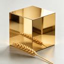Mirror polish gold stainless steel sample OM-010