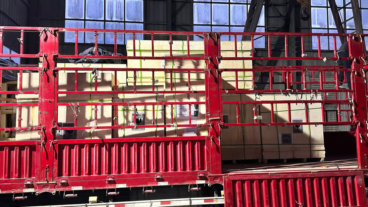 Custom sculpture professionally packed for international delivery