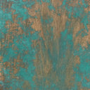 Patina green bronze flat lay sample OB-003