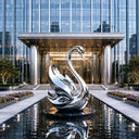 Stainless steel swan sample SSC-001