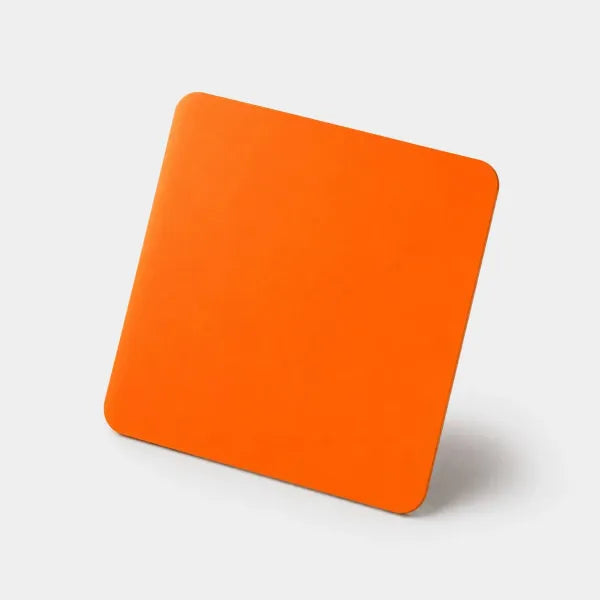 Tangerine orange fiberglass sample OF-002